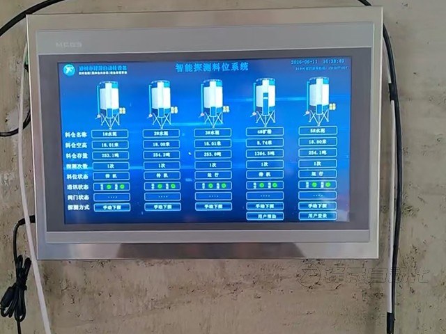 智辰新型建材料位測(cè)量系統(tǒng)案例